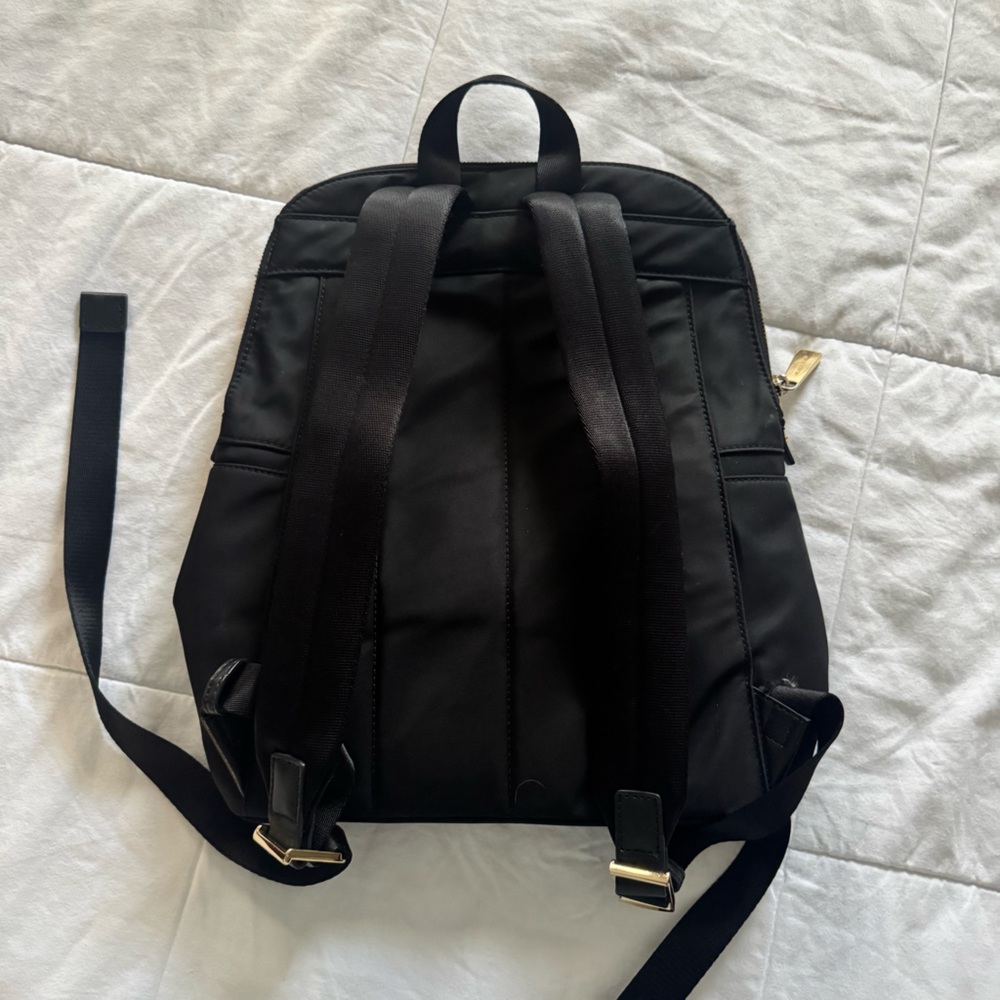Michael Kors Black Nylon Backpack with Gold Hardware - Picture 3 of 5